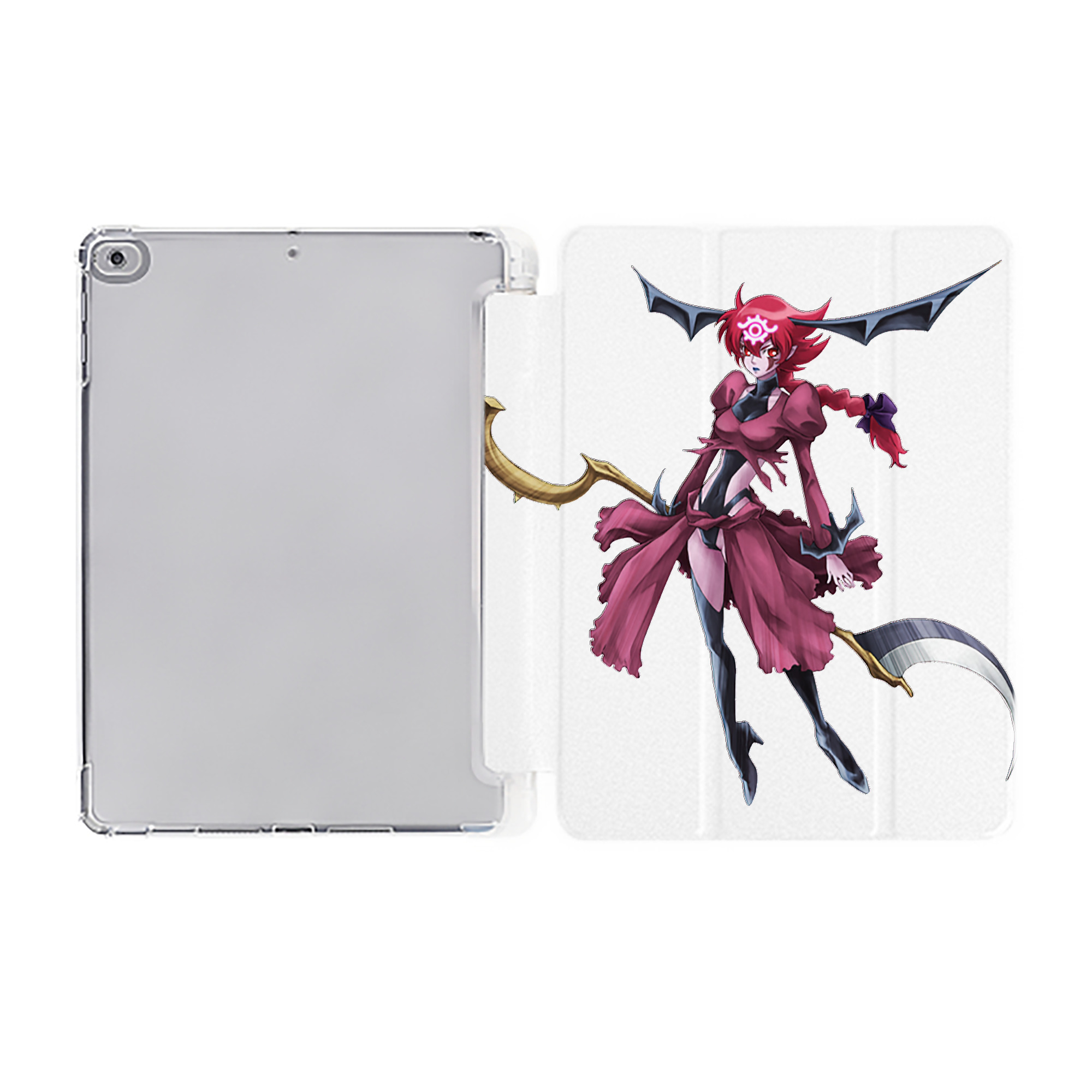 （画像用） 遊☆戯☆王 Yu-Gi-Oh! IPad ケース ペン収納付き 三つ折りスタンド PUレザー×シリコン 対応機種9.5/10.5/10.9インチ